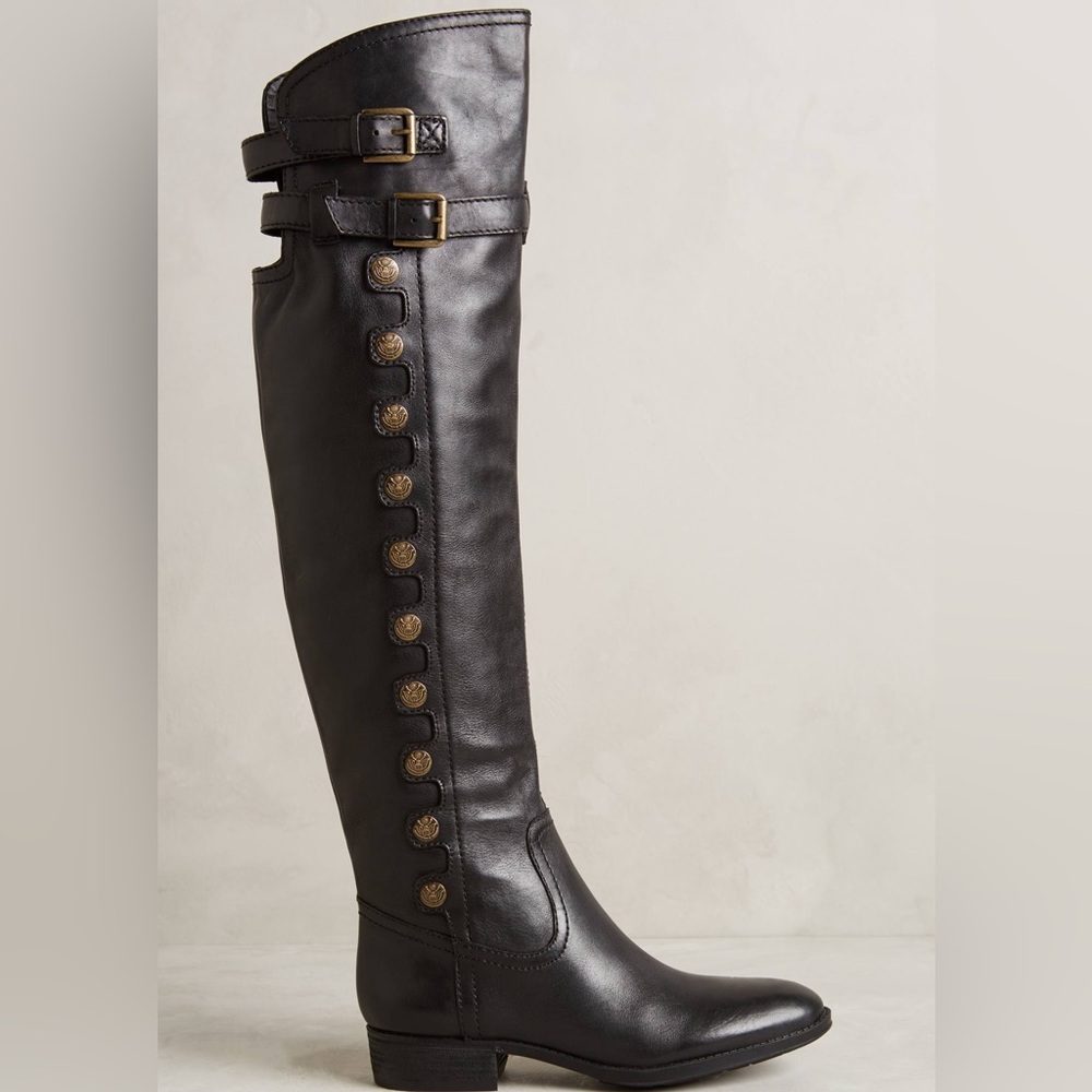 Sam Edelman Pierce OTK black boots. EUC.